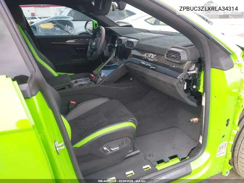 2024 Lamborghini Urus Performante VIN: ZPBUC3ZLXRLA34314 Lot: 44295139