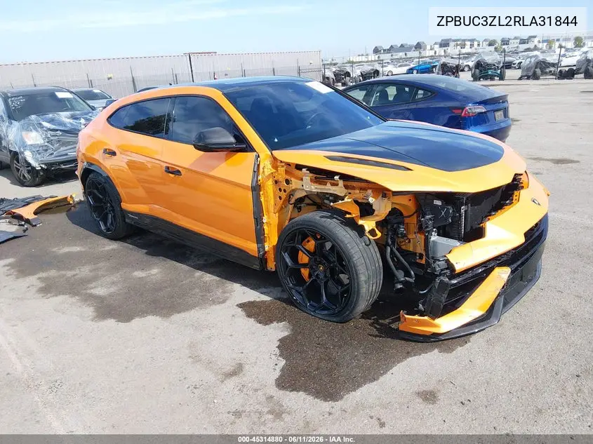 2024 Lamborghini Urus Performante VIN: ZPBUC3ZL2RLA31844 Lot: 45314880
