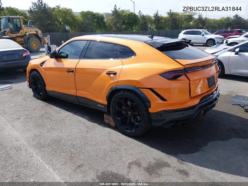2024 Lamborghini Urus Performante VIN: ZPBUC3ZL2RLA31844 Lot: 45314880