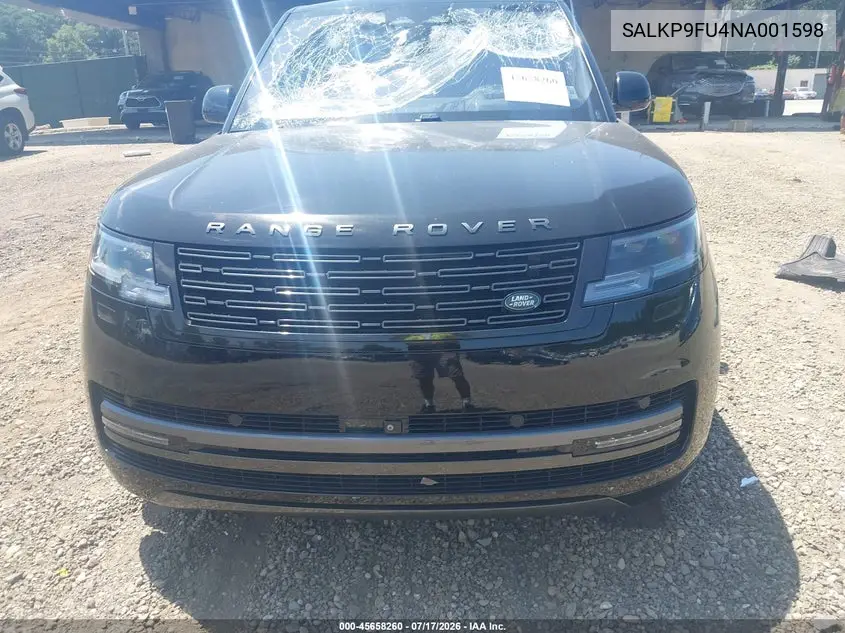 2022 Land Rover New Range Rover P400 Se VIN: SALKP9FU4NA001598 Lot: 45658260
