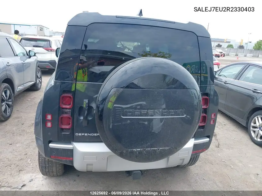 2024 Land Rover Defender 110 S VIN: SALEJ7EU2R2330403 Lot: 12625692