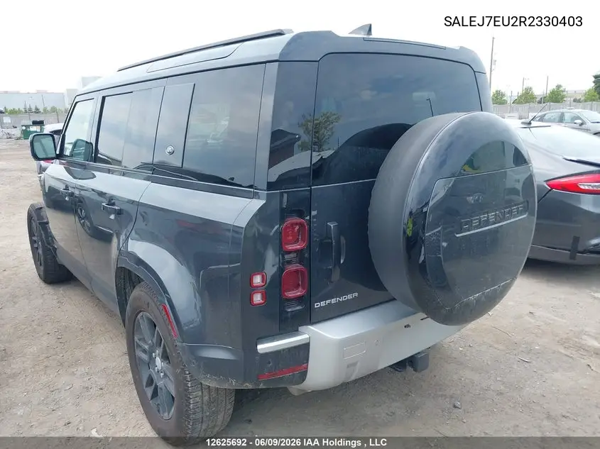 2024 Land Rover Defender 110 S VIN: SALEJ7EU2R2330403 Lot: 12625692
