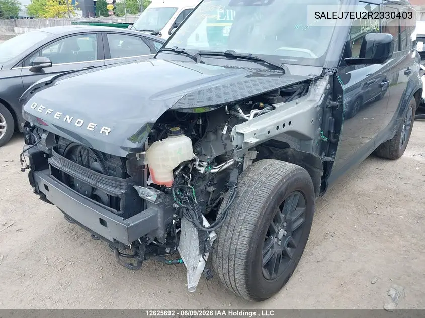 2024 Land Rover Defender 110 S VIN: SALEJ7EU2R2330403 Lot: 12625692