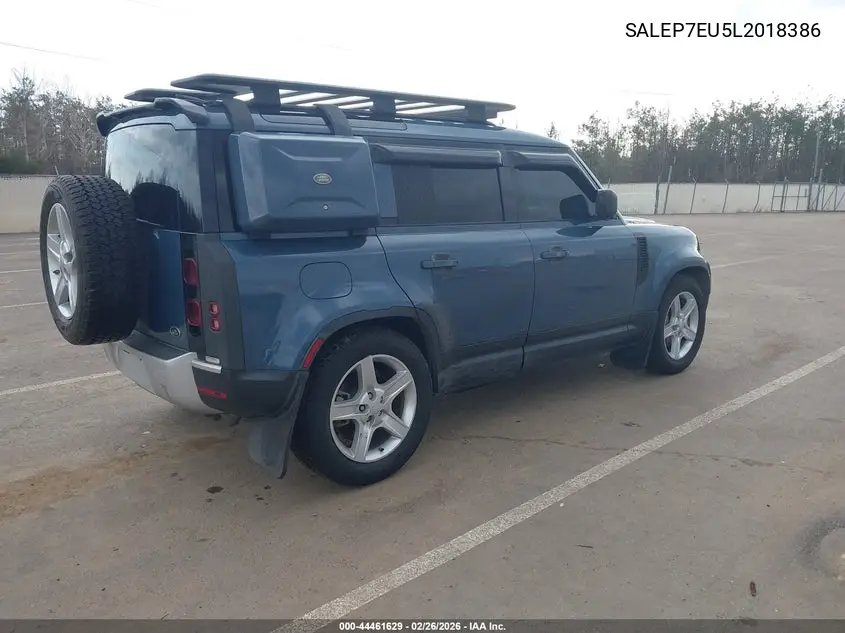 2020 Land Rover Defender 110 Se VIN: SALEP7EU5L2018386 Lot: 44461629
