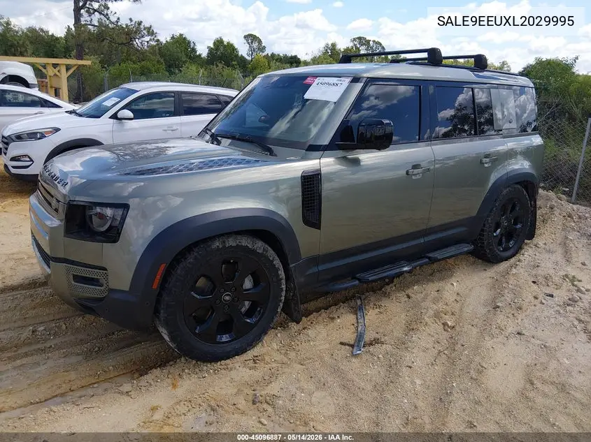 2020 Land Rover Defender 110 Hse VIN: SALE9EEUXL2029995 Lot: 45096887