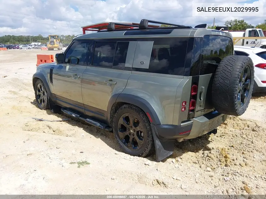 2020 Land Rover Defender 110 Hse VIN: SALE9EEUXL2029995 Lot: 45096887