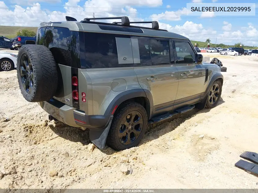 2020 Land Rover Defender 110 Hse VIN: SALE9EEUXL2029995 Lot: 45096887