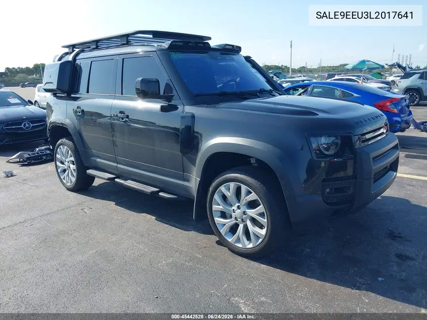 2020 Land Rover Defender 110 Hse VIN: SALE9EEU3L2017641 Lot: 45442528