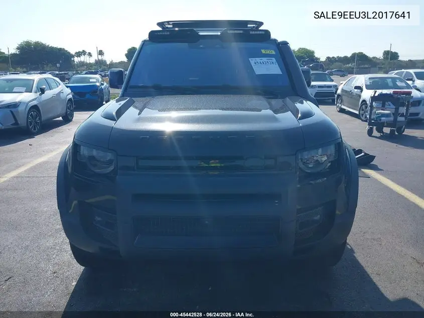 2020 Land Rover Defender 110 Hse VIN: SALE9EEU3L2017641 Lot: 45442528