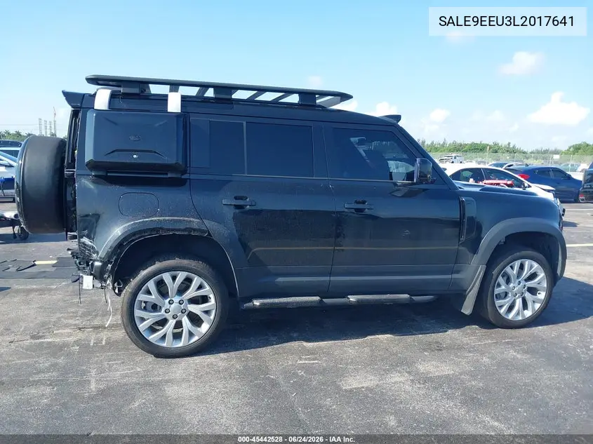 2020 Land Rover Defender 110 Hse VIN: SALE9EEU3L2017641 Lot: 45442528