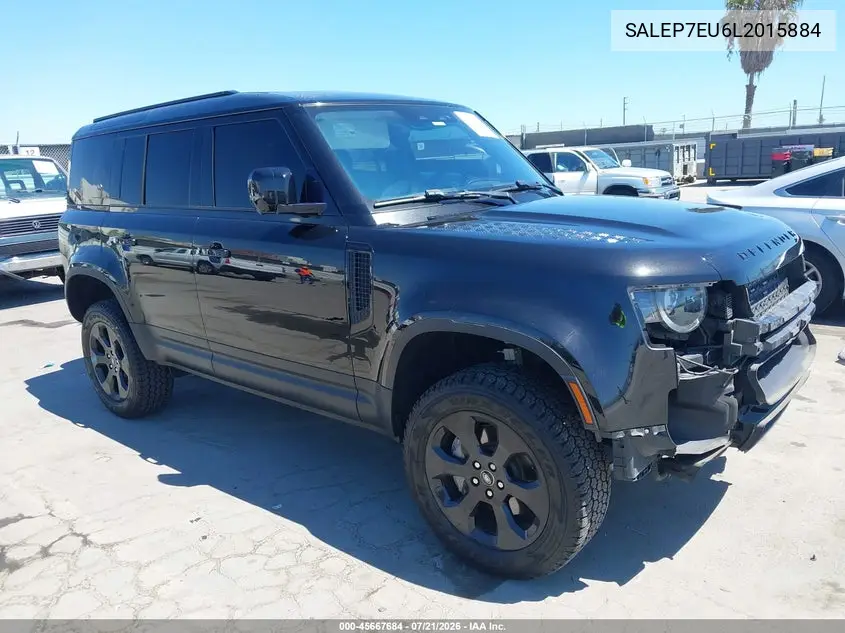 2020 Land Rover Defender 110 Se VIN: SALEP7EU6L2015884 Lot: 45667684