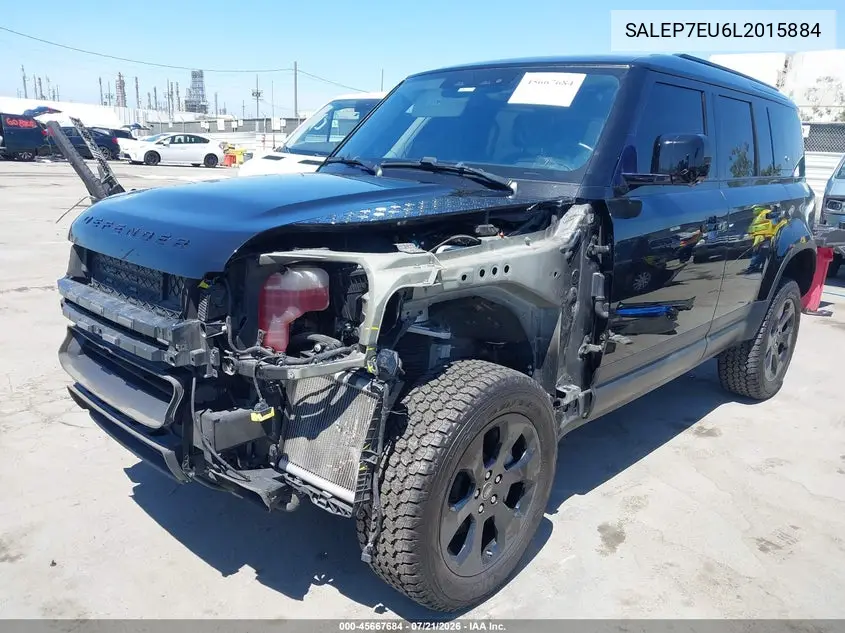 2020 Land Rover Defender 110 Se VIN: SALEP7EU6L2015884 Lot: 45667684