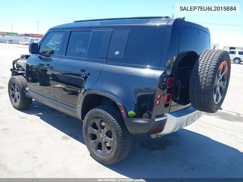 2020 Land Rover Defender 110 Se VIN: SALEP7EU6L2015884 Lot: 45667684