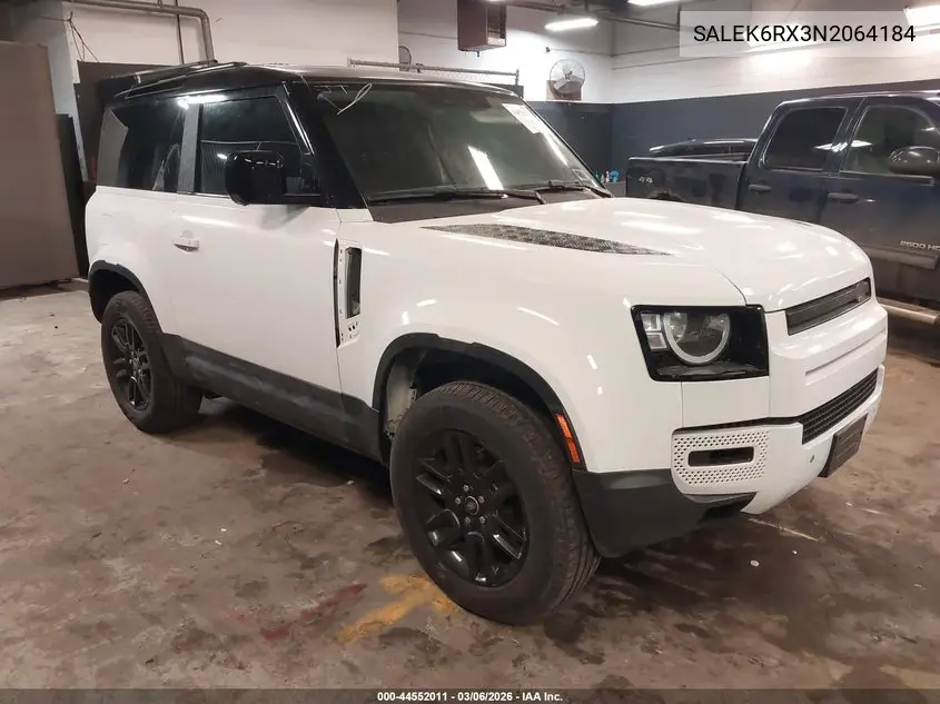 2022 Land Rover Defender 90 Standard VIN: SALEK6RX3N2064184 Lot: 44552011