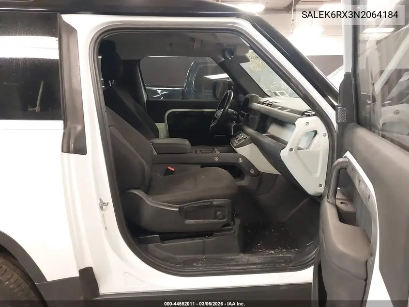 2022 Land Rover Defender 90 Standard VIN: SALEK6RX3N2064184 Lot: 44552011