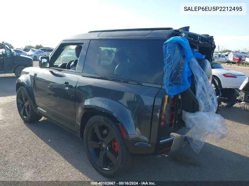 2023 Land Rover Defender 90 Se VIN: SALEP6EU5P2212495 Lot: 40102667