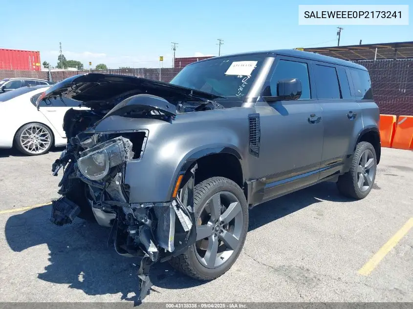 2023 Land Rover Defender VIN: SALEWEEE0P2173241 Lot: 43138338