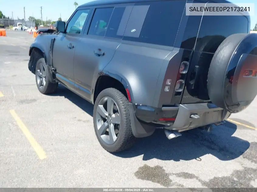 2023 Land Rover Defender VIN: SALEWEEE0P2173241 Lot: 43138338