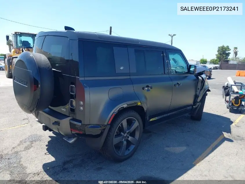 2023 Land Rover Defender VIN: SALEWEEE0P2173241 Lot: 43138338