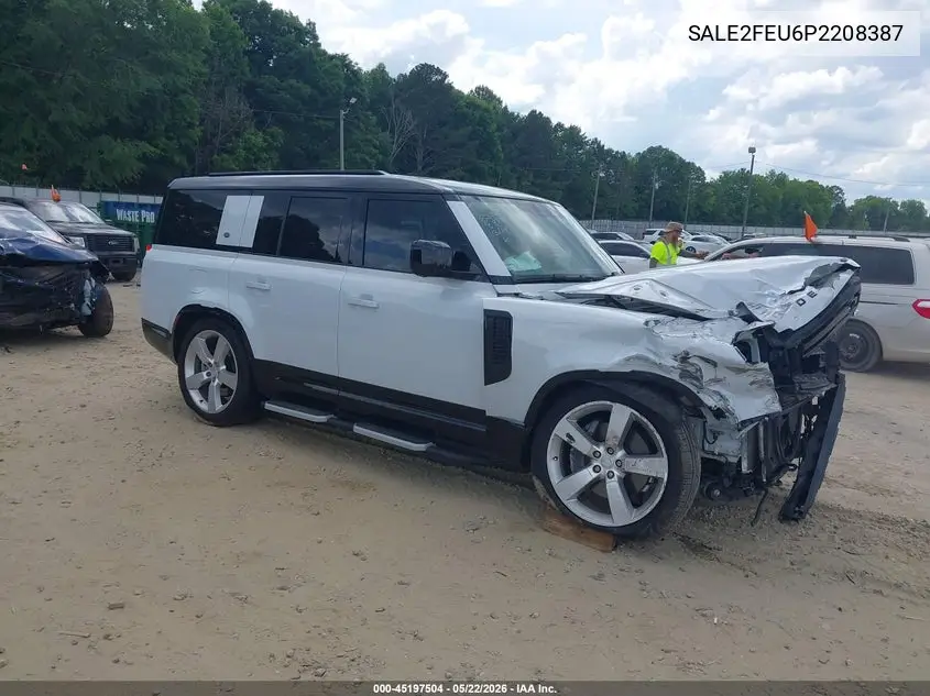 2023 Land Rover Defender 130 X-Dynamic Se VIN: SALE2FEU6P2208387 Lot: 45197504