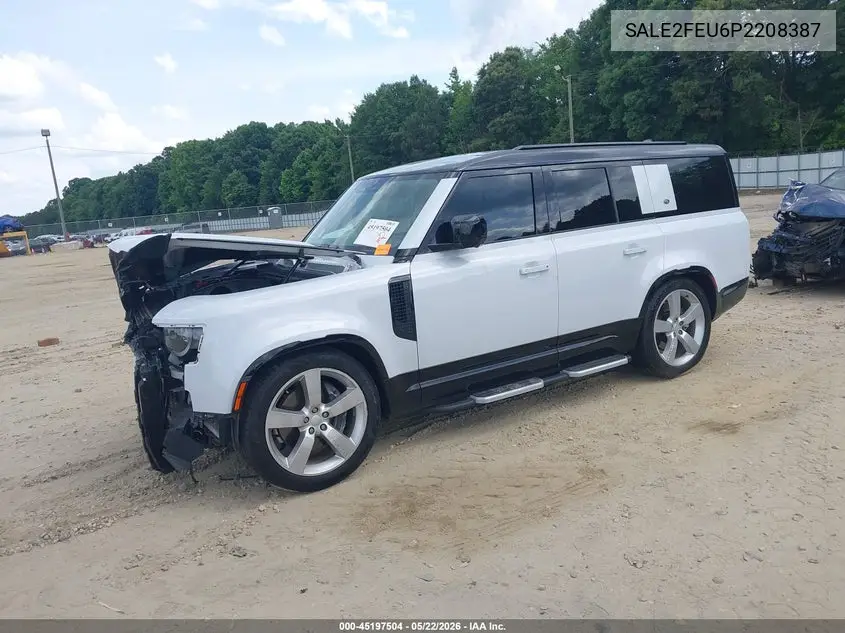 2023 Land Rover Defender 130 X-Dynamic Se VIN: SALE2FEU6P2208387 Lot: 45197504
