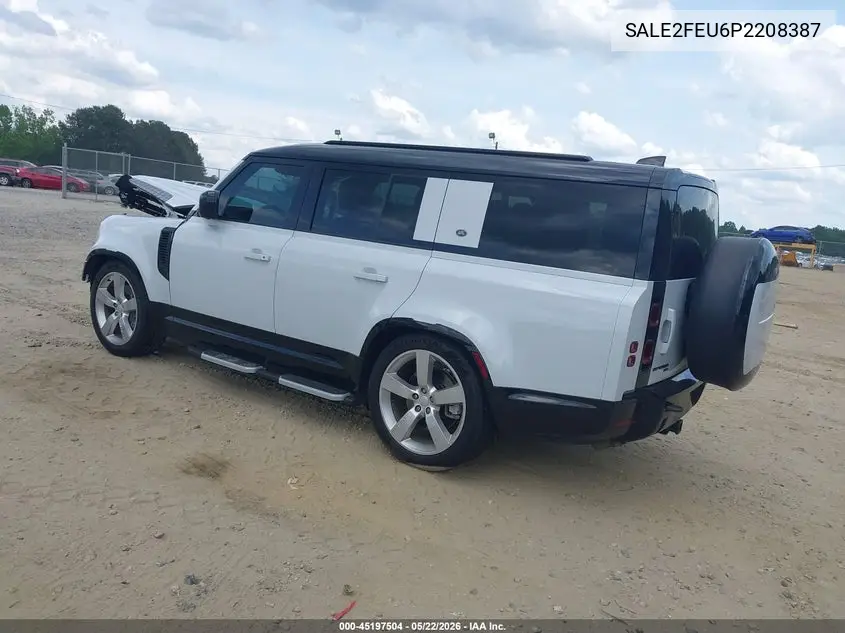 2023 Land Rover Defender 130 X-Dynamic Se VIN: SALE2FEU6P2208387 Lot: 45197504