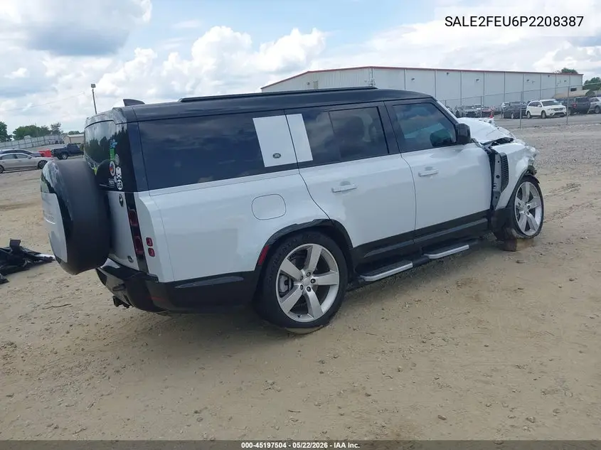 2023 Land Rover Defender 130 X-Dynamic Se VIN: SALE2FEU6P2208387 Lot: 45197504