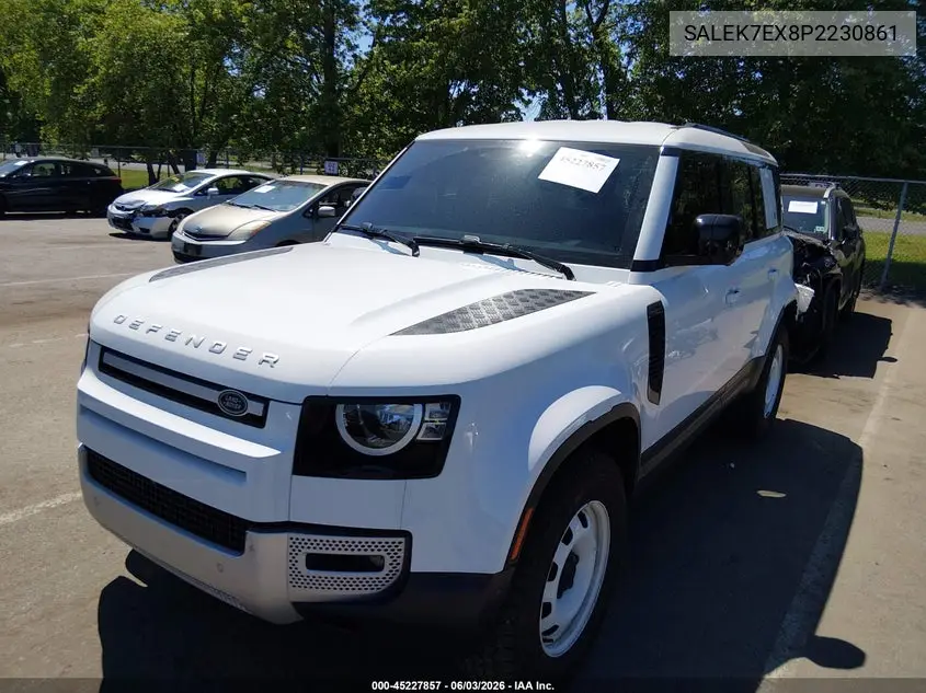 2023 Land Rover Defender 110 Standard VIN: SALEK7EX8P2230861 Lot: 45227857