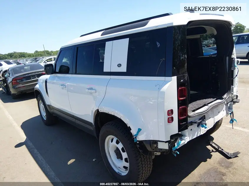 2023 Land Rover Defender 110 Standard VIN: SALEK7EX8P2230861 Lot: 45227857