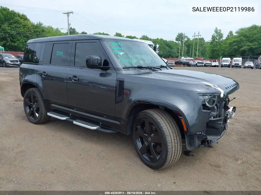 2023 Land Rover Defender 110 Carpathian Edition/110 V8 VIN: SALEWEEE0P2119986 Lot: 45292811