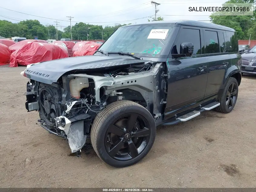 2023 Land Rover Defender 110 Carpathian Edition/110 V8 VIN: SALEWEEE0P2119986 Lot: 45292811
