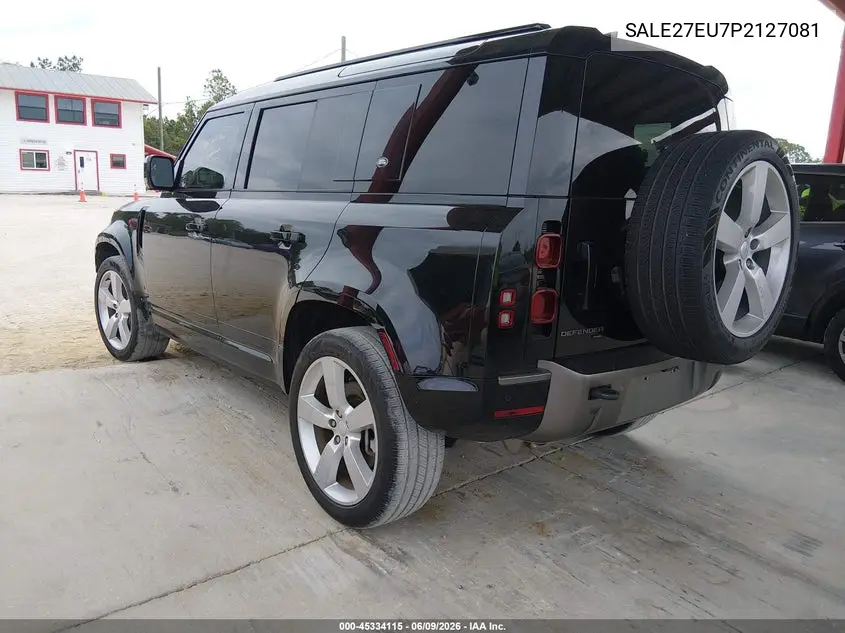 2023 Land Rover Defender 110 X-Dynamic Se VIN: SALE27EU7P2127081 Lot: 45334115