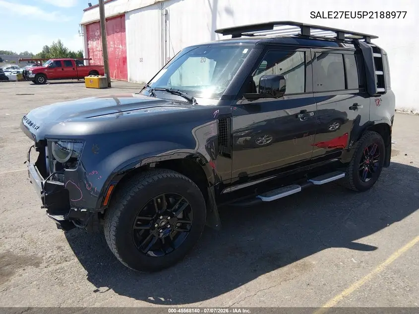 2023 Land Rover Defender 110 X-Dynamic Se VIN: SALE27EU5P2188977 Lot: 45568140