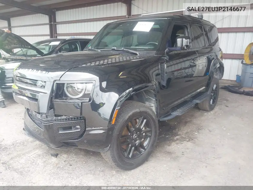 2023 Land Rover Defender 110 X-Dynamic Se VIN: SALE27EU3P2146677 Lot: 45598734