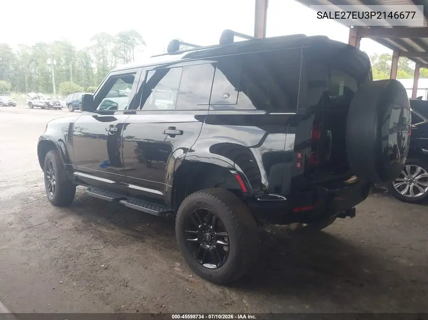 2023 Land Rover Defender 110 X-Dynamic Se VIN: SALE27EU3P2146677 Lot: 45598734