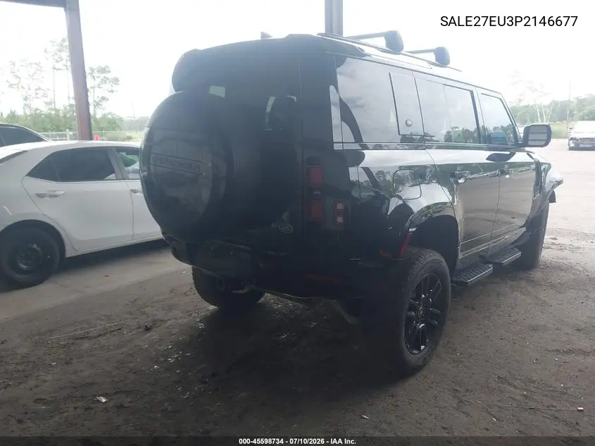 2023 Land Rover Defender 110 X-Dynamic Se VIN: SALE27EU3P2146677 Lot: 45598734