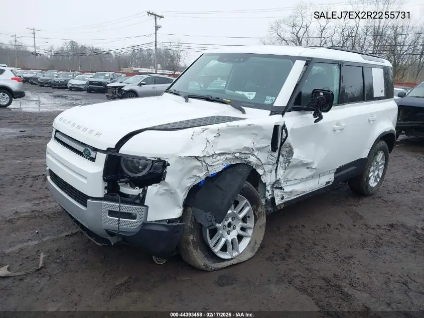 2024 Land Rover Defender 110 P300 VIN: SALEJ7EX2R2255731 Lot: 44393458