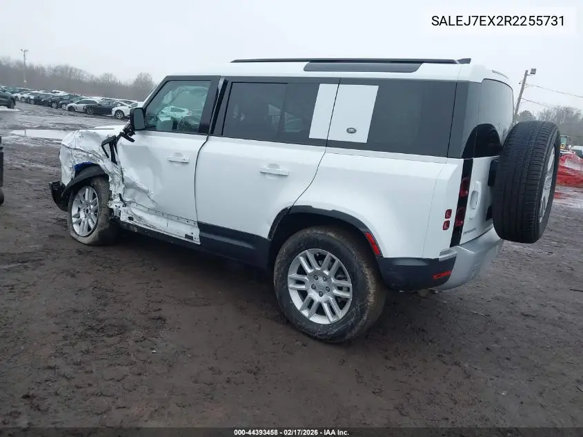 2024 Land Rover Defender 110 P300 VIN: SALEJ7EX2R2255731 Lot: 44393458