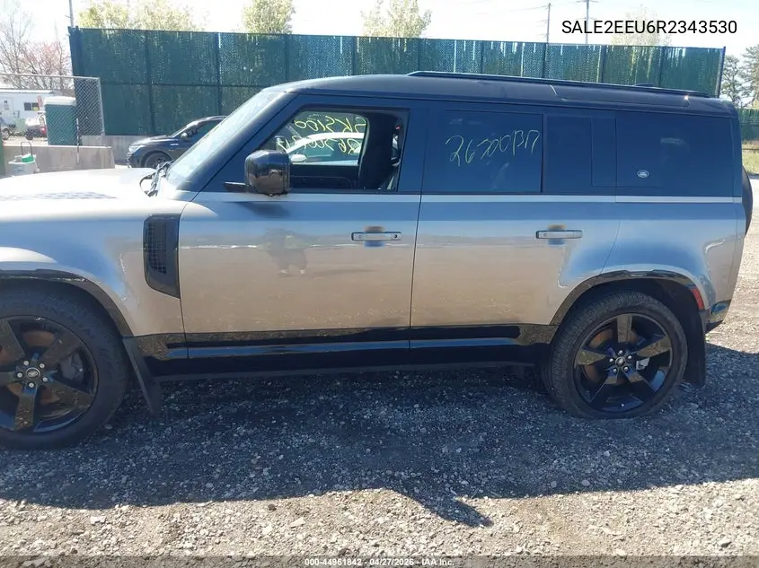 2024 Land Rover Defender 110 P400 X-Dynamic Se VIN: SALE2EEU6R2343530 Lot: 44961842