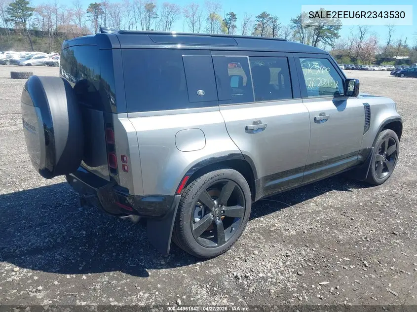 2024 Land Rover Defender 110 P400 X-Dynamic Se VIN: SALE2EEU6R2343530 Lot: 44961842