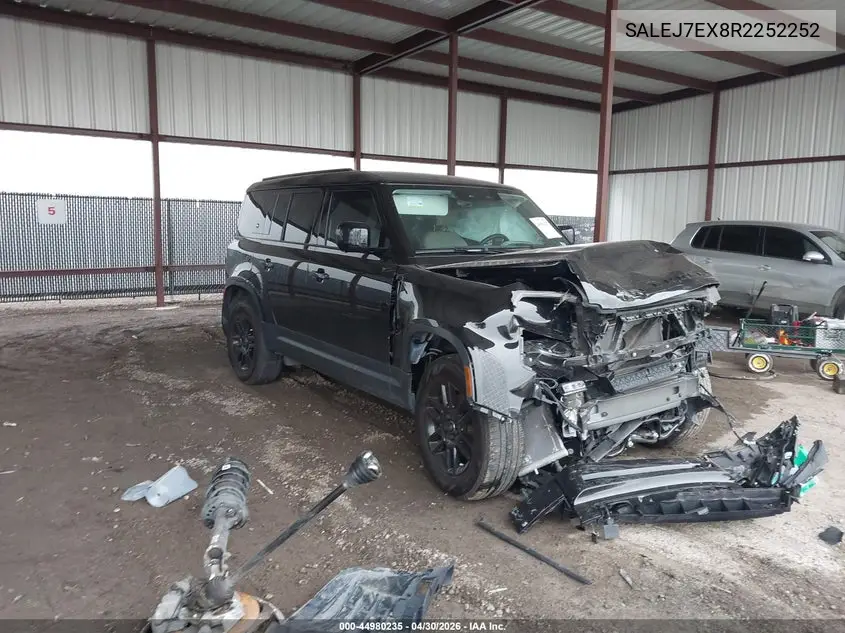 2024 Land Rover Defender 110 P300 VIN: SALEJ7EX8R2252252 Lot: 44980235