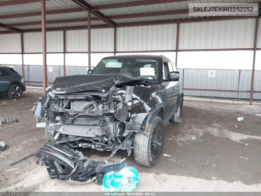 2024 Land Rover Defender 110 P300 VIN: SALEJ7EX8R2252252 Lot: 44980235