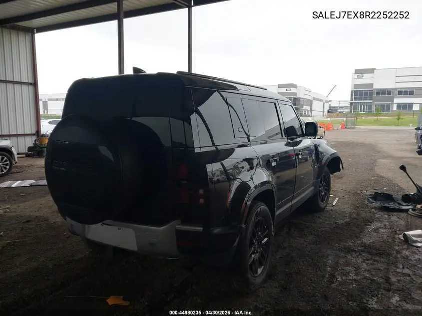 2024 Land Rover Defender 110 P300 VIN: SALEJ7EX8R2252252 Lot: 44980235