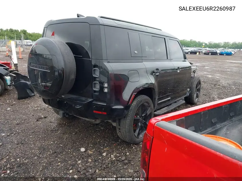 2024 Land Rover Defender 110 P400 X VIN: SALEXEEU6R2260987 Lot: 45159009