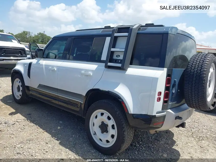2024 Land Rover Defender 110 P400 S VIN: SALEJEEU3R2354097 Lot: 45442177