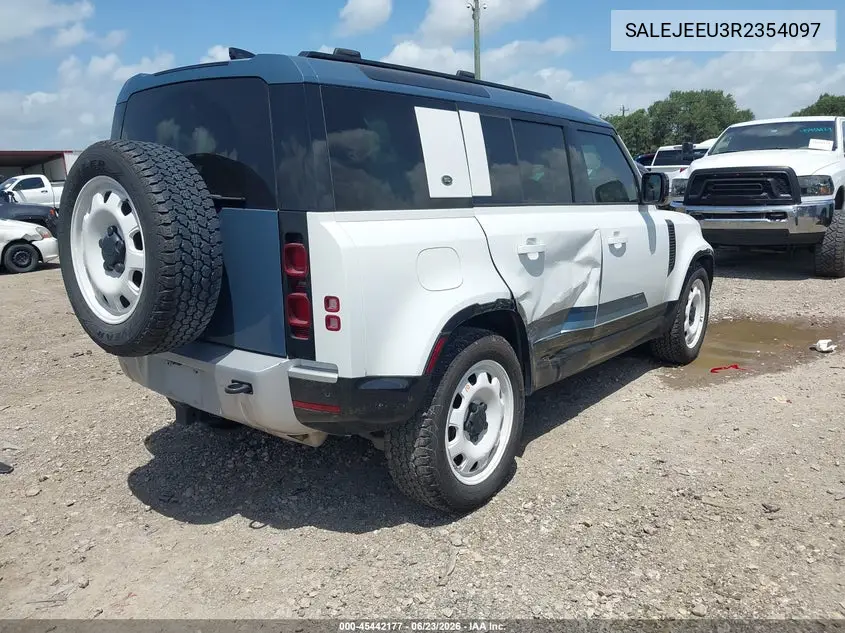 2024 Land Rover Defender 110 P400 S VIN: SALEJEEU3R2354097 Lot: 45442177