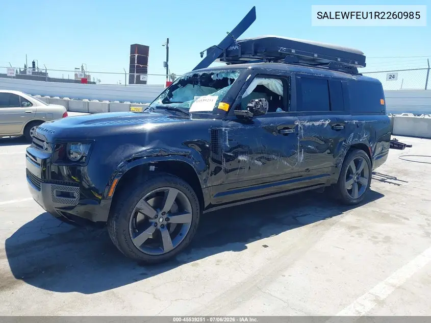 2024 Land Rover Defender 130 P400 Outbound VIN: SALEWFEU1R2260985 Lot: 45539251