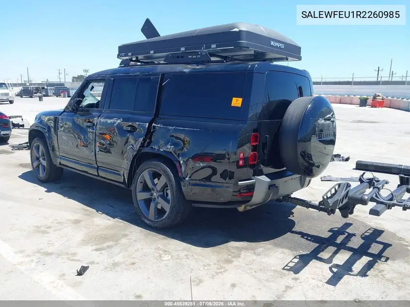 2024 Land Rover Defender 130 P400 Outbound VIN: SALEWFEU1R2260985 Lot: 45539251