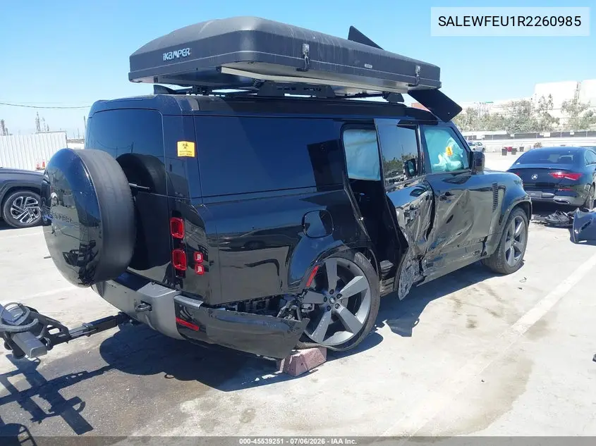 2024 Land Rover Defender 130 P400 Outbound VIN: SALEWFEU1R2260985 Lot: 45539251