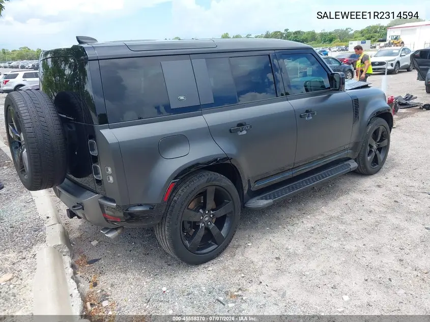 2024 Land Rover Defender 110 P525 Carpathian Edition VIN: SALEWEEE1R2314594 Lot: 45558370